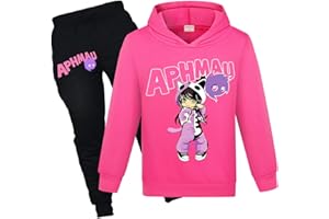 MOEYIQI Girls Hoodie Tracksuit Kids Sports Hoodies and Jogging Pants Clothing Set 1-13 Years