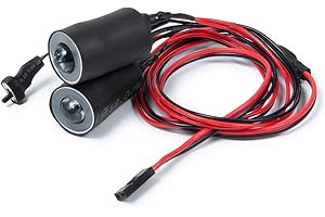 ZuoLan 1 Set 1/10 Echelle RC Crawler Voiture Rouge & Blanc 13mm 2 Leds Angel Eyes LED Headlight/Taillight