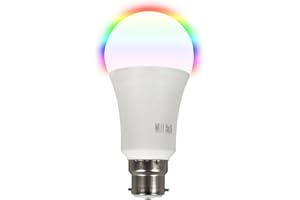 Electriq Smart Lighting Colour Wifi Bulb with B22 bayonet ending - Alexa & Google Play compatible