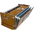 JAPS BIZ® Harmonium- 3 1/4 Octave, Double Bellow, 39 Keys,7 Stopper, 2 Reeds (Bass- Male), With Cover and free carry bag