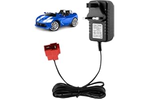 ENJIROR 12V Charger for Kids Ride On Toy Car 14.4V 1000mA Battery Charger for Kids Electric Car Riding Toy Motorcycle Quad Bike Sports Car Battery Supply Power Adapter Red Square Plug