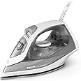 Philips Steam Iron Easyspeed, Steam Boost up to 100 gram, Ceramic Soleplate, Drip Stop, 4 Settings, 2000W, 220 ml Watertank, Integrated Waterspray, Grey (GC1751/89)
