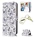 Produktbild Silikonsoftshell PU Hülle für Huawei P9 Lite Tasche Schutz Hülle Case Cover Etui Strass Schutz schutzhülle Bumper Schale Silicone case+Exquisite key chain X1#AX (8)