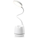 Masa Lambası Şarjlı Dokunmatik 24 LED&rsquo;li, 3 Renk Modlu Ayarlanabilir Işık, USB Şarjlı, Esnek G&ouml;vde, Modern Masa ve Gece Lamba