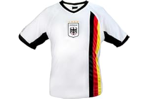 Mc-Trend Germany Deutschland Maillot Blanc avec empiècements Mesh, Unisex