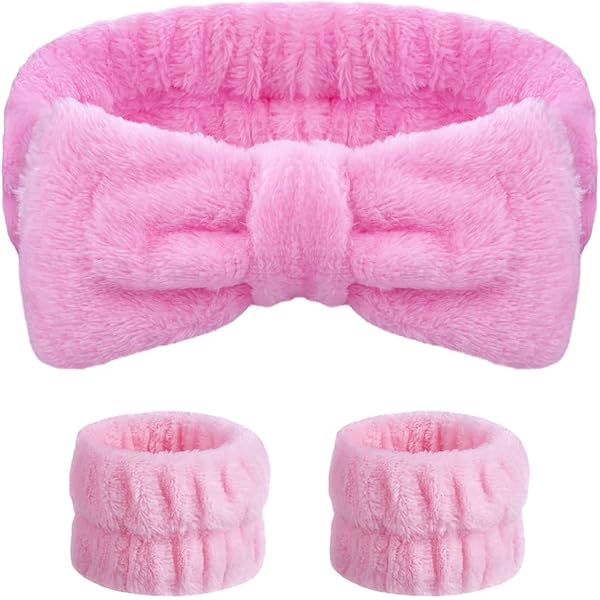 4 PZ FASCIA per pipistrello fiore rosa per donna pipistrello capelli cerchio testa carino pezzo