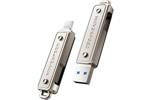 MOVE SPEED 64GB USB Stick – Dual-Laufwerk Typ C + USB 3.2 Stick mit 400 MB/s, Hochgeschwindigkeits Externe SSD Kompatibel mit Thunderbolt 4 für iPhone16 Series, Android Phone, MacBook/Pro/Air und mehr