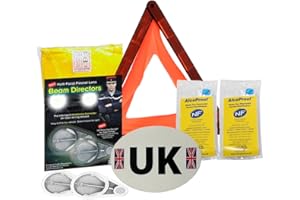Family Motoring & Leisure New Euro European Travel Kit For Driving In France Fresnel Lens With French Breathalysers 1-9 (European Driving Kit 2)