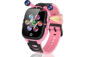 CLLEYLISE Orologio Smartwatch Bambini, Touchscreen Orologio Bambino, Smartwatch Bambino, Smartwatch per Bambini che può parlare, fare SOS, scattare foto, giocare e contare i passi, Regali per 4-16 anni