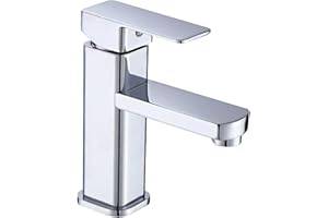 HENGMEI Waschtischarmatur Wasserfall Wasserhahn Bad Waschtisch Armatur Bad Kaltes und Heißes Mischbatterie für Badenzimmer Küchen (Type I)