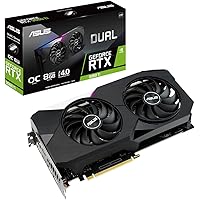 ASUS DUAL-RTX3060TI-O8G-V2 RTX3060TI HDMI X 2 DP X 3 8G D6, 90YV0G1J-M0NA00