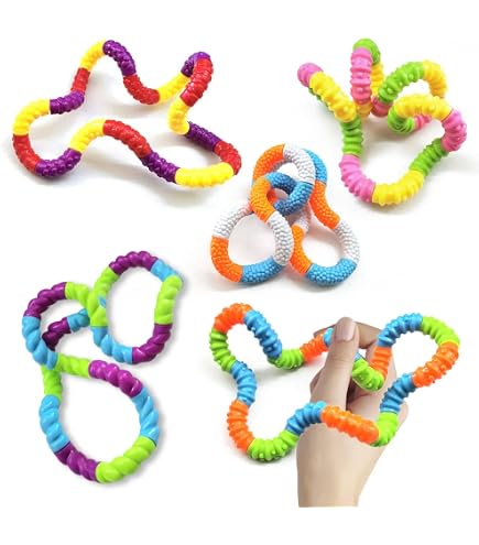 BOXOB Spike Fidget Schlüsselanhänger – Leuchtender Regenbogen, 7x2,4 Cm, Für Stressabbau & Fokus