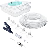 Clscea Aquarium Premium CO2 Dayanıklı Boru PU Sert Boru Şeffaf 4/6 mm 5 m (16 ft)