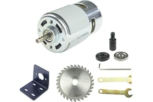 CONQUERALL 775 Motore DC 12V 6000 RPM / 24V 12000RPM Grande coppia motore ad alta potenza con lama di sega, M10-5 set di bielle e staffa