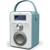 VQ Retro Mini Portable Dab Radio with Bluetooth Speaker and Aux - Dab+ ...