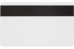 ‎KARTEO Karteo Plastikkarten weiß mit HiCo Magnetstreifen [10 Stück] Blankokarten aus PVC zum codieren für Ausweise Dienstausweise EC -Karten Bankkarten