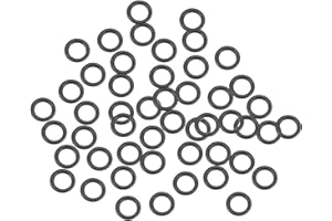 TOP-VIGOR 50Pcs Nitrile Rubber O-Rings, 8mm OD 6mm ID 1mm Width Metric Sealing Gasket, Rubber Washers O Rings Spacers for Faucet Plumbing Automotive Repair, Black