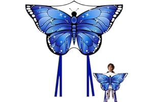 VLEDARLING Cometa para Niños y Adultos, Cometas de Mariposa, Cometa de Mariposa, Cometas fáciles de volar para niños y niñas, Regalo de Cometas, Incl.100m Hilo de Cometa,Fácil de Volar y Montar Cometa