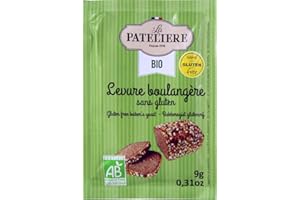 LA PATELIERE pack de 3 Levure Boulangère sans Gluten Bio