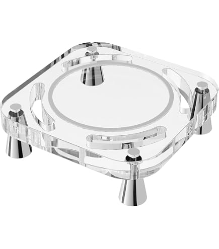 Supporto In Legno Per Mac Mini M4 2024, Con Base Raffreddata E Rete Antipolvere, Due Colori
