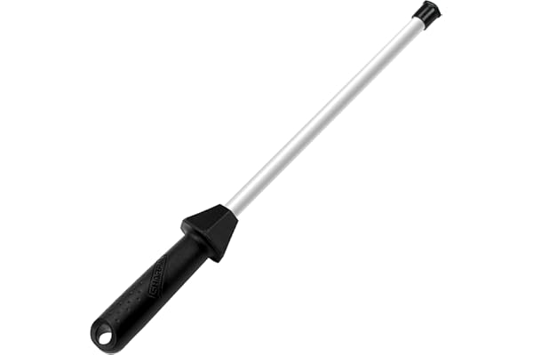 SHARPAL 118H Aiguisage professionnel en céramique, tige d'aiguisage en acier, bâton d'aiguisage pour couteaux de cuisine avec capuchon anti-casse, guide d'angle intégré, grain 3000