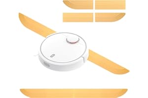 RICKMASK Türschwellenrampe Saugroboter Rampe Türschwelle für Saugroboter,Silikon Schwellenrampe für Alle Staubsaugroboter Zubehör,Robuste Konstruktion und Einfache Handhabung (Gelb, 69cm)