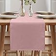Waterproof Table Runner, Table Runners Modern, Table Runners Decorative Waterproof, Table Runners Outdoor, Waterproof Table Runners Modern for Kitchen Dining Room Party (40*180 cm, Dusky Pink)