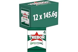 Trebor Extra Strong Peppermint Mint Sweets, 4 Pack Rolls, 146 g (Pack of 12)