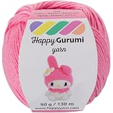Happy Gurumi Amigurumi &Ouml;rg&uuml; İpi 50gr 130m &Ouml;rg&uuml; İpi (Pembe)
