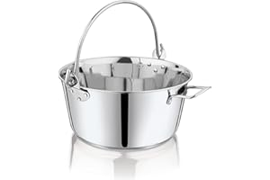 Penguin Home Professional Poêle à confiture/Maslin - Capacité de 8.5 litres - Acier inoxydable - Compatible avec toutes les plaques de cuisson - Diamètre 30,5 cm