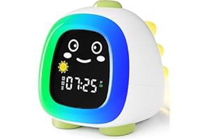Comzler Kinderwecker, OK to Wake-Uhr mit Nachtlicht für Kinder, Uhr zum Bleiben im Bett, Schlaftraining, Nickerchen-Timer, süße Kinderzimmerdekoration, Geschenkideen für Kinder (Grün)