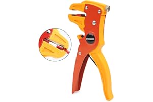 JULIYEH Pince à dénuder automatique réglable pour fil isolé - Outil à dénuder pour fils électriques industriels et domestiques, câbles flexibles et brins de 0,2 à 6 mm