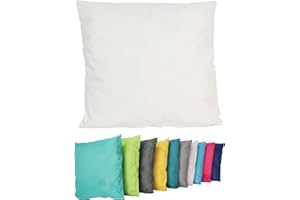 ‎COEN BAKKER Coen Bakker Outdoor Lounge Kissen 45x45cm Dekokissen Inkl. Füllung Wasserfest Sitzkissen Garten Stuhl Lotus Effekt, Farbe:Elfenbein