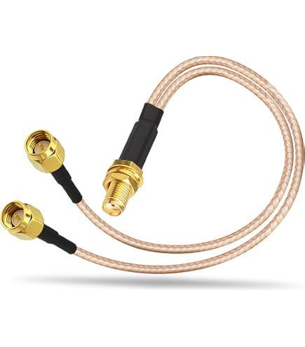 Cavo Splitter SMA Femmina A Doppio TS9 Maschio – RG316, 90°, 15 Cm, Per Router 4G LTE E Hotspot Mobili
