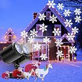 🎄【 Impermeable】Adecuado para uso tanto en exteriores como en interiores.El proyector LED es IP65, No hay preocupación por usarlo en días de lluvia, pero no lo use en días de lluvia intensa,se puede colocar en un lugar protegido.