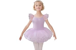 HIPPOSEUS Ragazza Vestito da Balletto Tutu Body Danza Bambina Classica Balletto Abito, Y-04WDM
