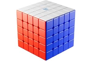 Bukefuno MoYu Aochuang V6 DoubleTrack UV 5x5 Magic Cube Puzzle Magnétique Moyu Aochuang WRM V6 112 Aimants, 2Track UV Magic Cloth Stickerless 5x5 Cube Speed