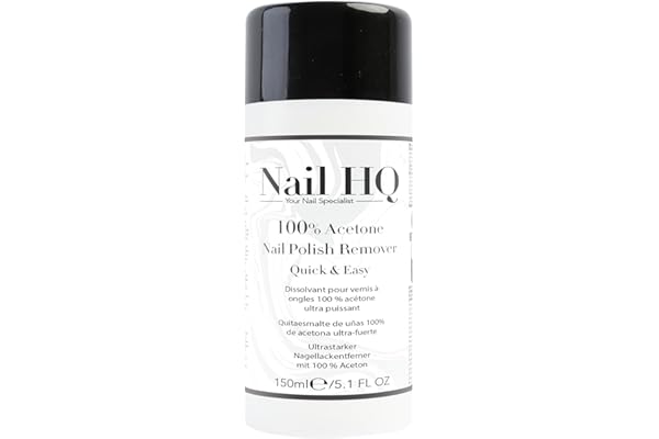 Nail HQ 100% Acetone Nail Polish Remover - 150ml