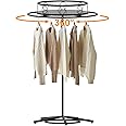 Drehbarer Runder Kleiderständer, Einzelhandel Display Kleiderständer Kommerzielle Kleidung Hängende Rack Stehender Kleiderständer Zum Aufhängen Von Bekleidung Und Platzieren Von Zubehör ( Farbe : Silv Drehbarer Runder Kleiderständer, Einzelhandel Display Kleiderständer Kommerzielle Kleidung Hängende Rack Stehender Kleiderständer Zum Aufhängen Von Bekleidung Und Platzieren Von Zubehör ( Farbe : Silv
