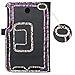 Produktbild Spritech (TM) 3D Handgemachte Bling Diamant-Entwurf Ipad Case Slim-Fit-Folio-Standplatz PU-Leder-intelligente Kasten-Abdeckung für ASUS MeMO Pad 7 ME176CX / ME176C Schwarz