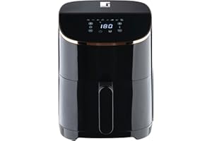 Freidora de aire de 1000W y 4,8L, Temporizador ajustable con alarma y revestimiento antiadherente Bergner