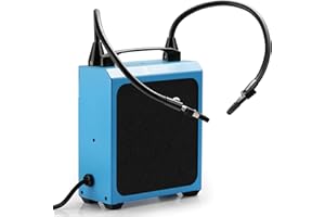 SainSmart Extracción de vapor de soldadura, absorbedor de humo con brazos magnéticos flexibles para soldadura, estación de trabajo DIY, 4 unidades de filtro de carbón activo