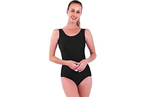 Aoylisey Damen Tank Ballett Tanz Trikot Einteiler Anzug Gymnastik Ärmellos Bodysuit