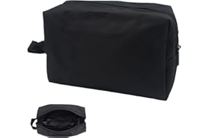 GZDAOXIA 1 pezzi beauty case da viaggio,trousse per cosmetici,beauty case da viaggio uomo donna,Borsa multifunzionale,per piccoli articoli da toeletta e cosmetici(Nero)