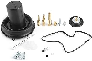 TERISASS Motorrad-Vergaser-Reparatursatz,Vergaser-Reparatursatz ABS+PVC+Legierung Motorrad-Motorrad-Set für Steed Shadow VT VLX 600