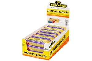 Peeroton Powerpack Riegel Berries - Vegetarischer Instant Oats Haferflocken Fitness Riegel ohne Zucker - Mahzeitenersatz mit langanhaltender Energieverfügbarkeit - sättigt und stärkt, 18 x 50g