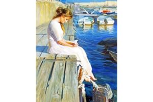 MINGSH Pintura por Números para Adultos y Niños Principiantes,Cuadros para Pintar por números con Pinceles y Colores Brillantes,Lienzos para Pintar con Dibujo – Sin Marco 40X50 CM