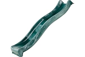 Big Game Hunters 2.2 Metre (7.2ft) Green Heavy Duty Garden Water Slide for 1.2 Metre (4ft) High Climbing Frame – Outdoor Kids Slide Attachment