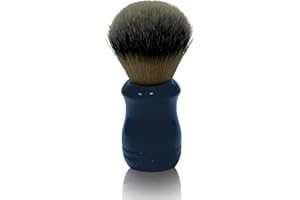 ECHOLLY Shaving Brush for Men – Nylon Bristles with Deep Blue Plastic Handle – Professional Shaving Tool for Lathering & Skin Preparation – Durable & Ergonomic Design (Blue Point)