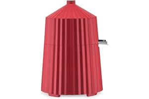 Alessi Plissé MDL07 R - Presse-Agrumes Électrique Design, en Résine Thermoplastique, Fiche Européenne 80 W, Rouge